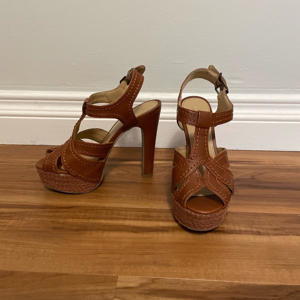 Brown Heeled Sandals